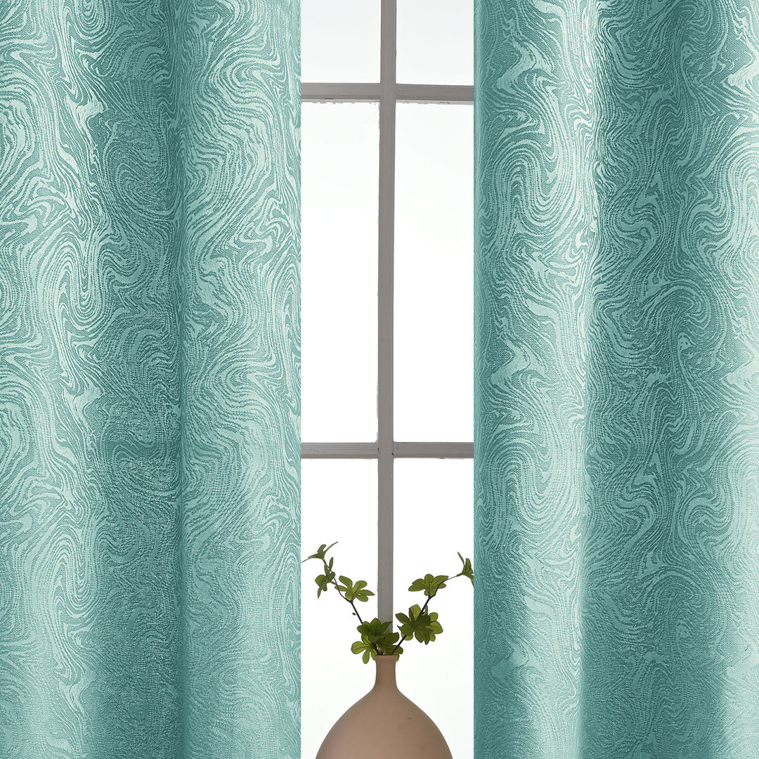 Zasłony zaciemniające Modern Texture do salonu. Elegancka dekoracja okna, nowoczesny design, pełna prywatność.