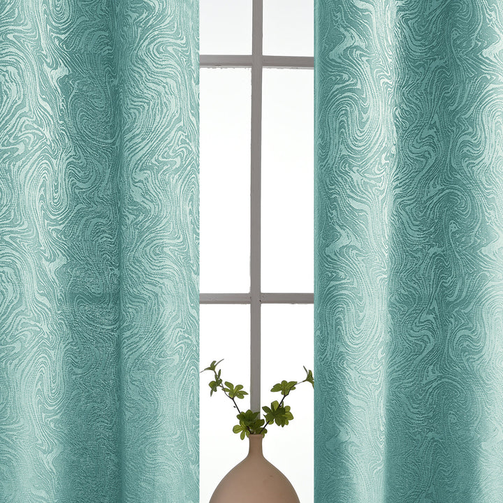Zasłony zaciemniające Modern Texture do salonu. Elegancka dekoracja okna, nowoczesny design, pełna prywatność.