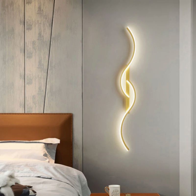 Kinkiet LED, nowoczesne oświetlenie ścienne. Designerski dodatek do salonu. Elegancka dekoracja wnętrz.