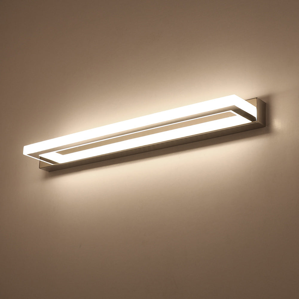 Designerski kinkiet LED, nowoczesna lampa ścienna do sypialni, stylowe oświetlenie wnętrza.