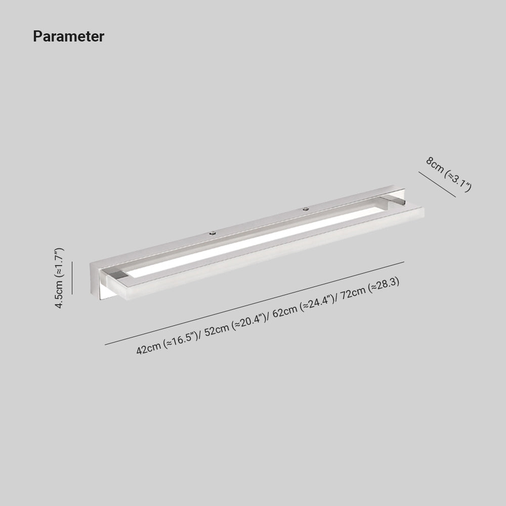 Elegancki kinkiet LED, nowoczesne oświetlenie do sypialni i łazienki, designerski element wnętrza.