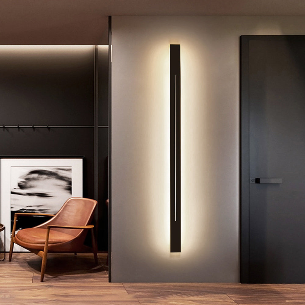 Energooszczędna lampa ścienna LED, nowoczesny design, do sypialni, minimalistyczna.