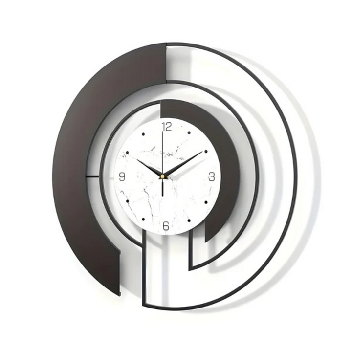 Stylowy, nowoczesny zegar ścienny. Minimalistyczny design, cichy mechanizm. Elegancka dekoracja do wnętrz.