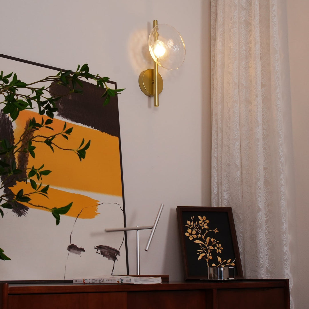 Teksturowany okrągły kinkiet LED, minimalistyczny, do wnętrz, piękny design.