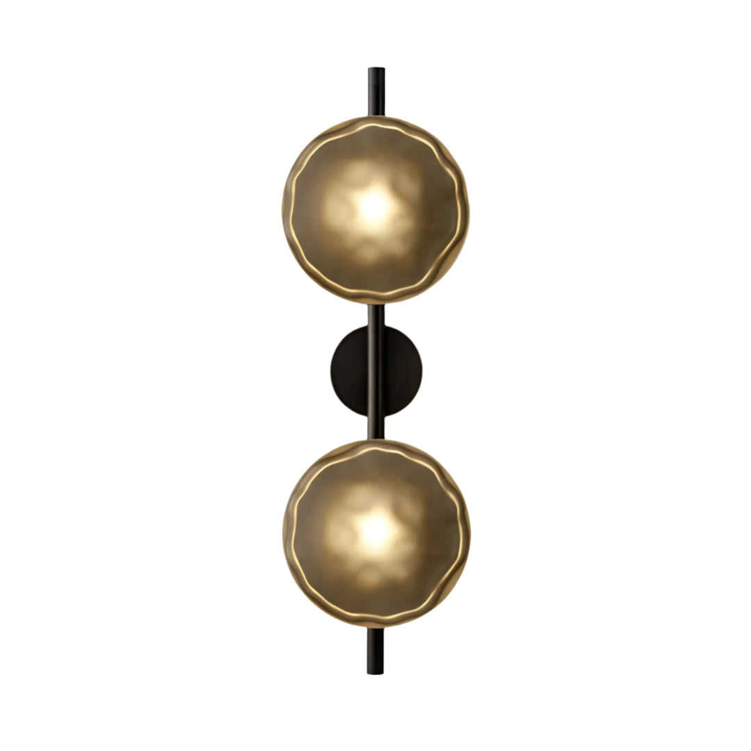 Minimalistyczne oświetlenie LED, okrągła lampa ścienna teksturowana, do sypialni.