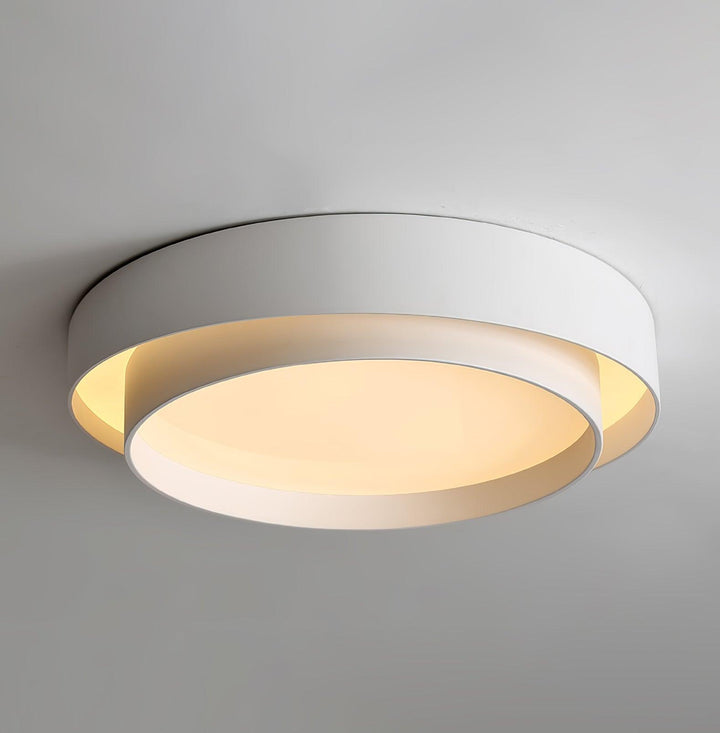 Czarny plafon LED do kuchni, ściemnialna lampa sufitowa, minimalistyczny wygląd.