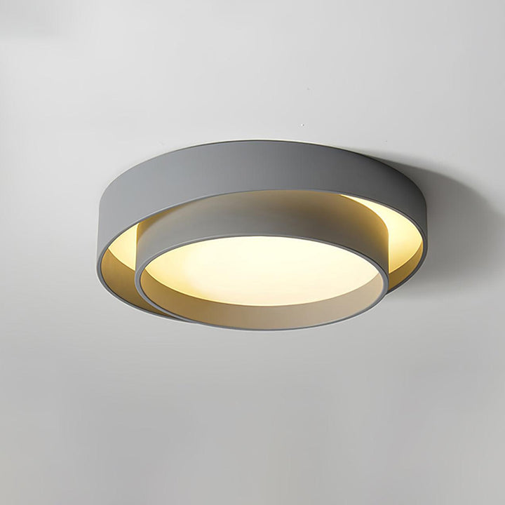 Biały plafon LED, energooszczędne oświetlenie sufitowe, nowoczesny design do kuchni.