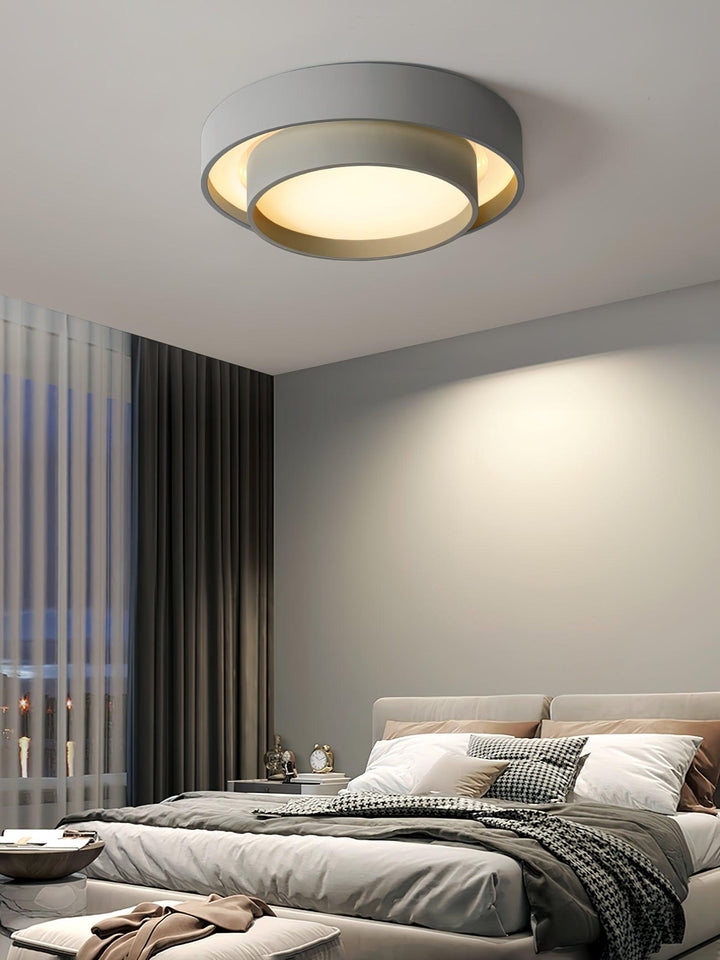 Oświetlenie sufitowe LED, regulowana jasność, minimalistyczny plafon do kuchni.