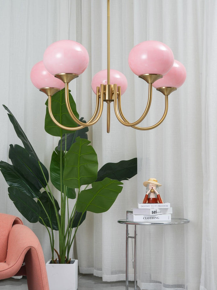 Designerska lampa wisząca, chromowana, regulacja wysokości, do jadalni.