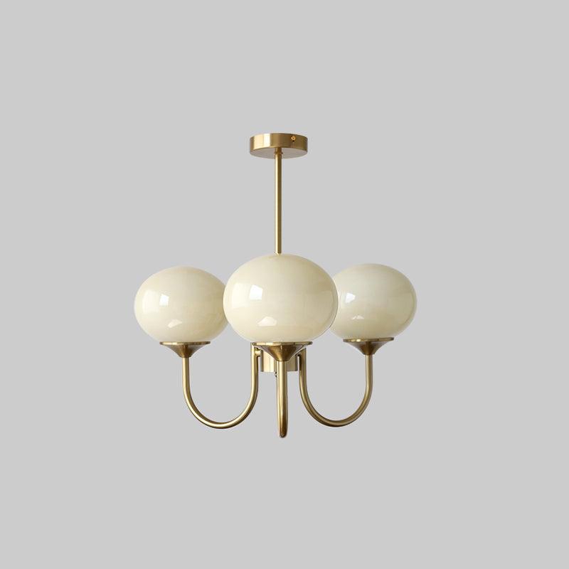 Designerska lampa, regulowana, miedziana, do sypialni, z ramionami.