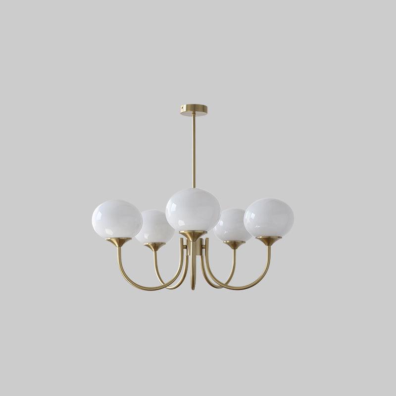 Designerska lampa sufitowa, regulowana, wielopunktowa, do salonu.