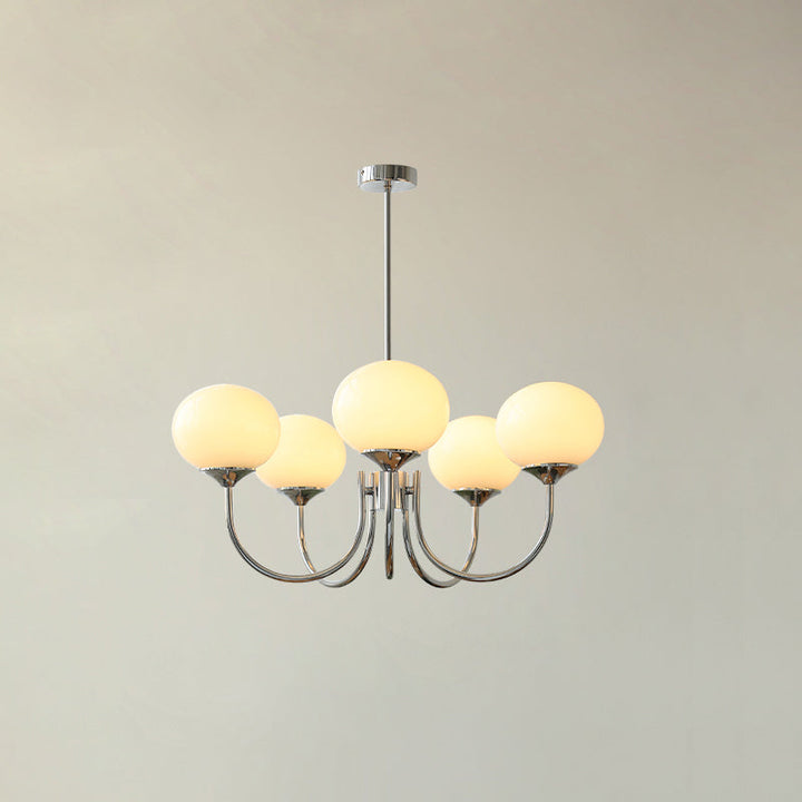 Nowoczesna lampa, biała, regulowana, wielopunktowa, do loftu.