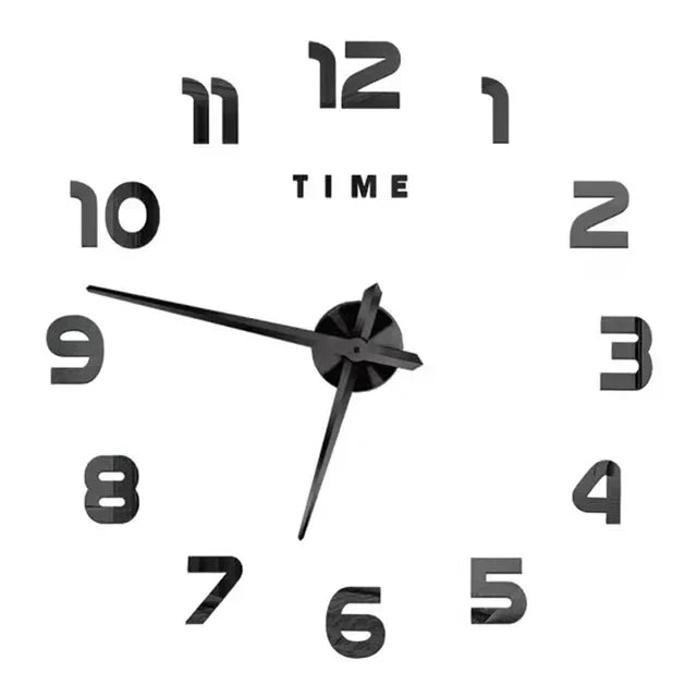 Akrylowy zegar ścienny nowoczesny 40 cm z mechanizmem kwarcowym. Dekoracja ścienna do domu.