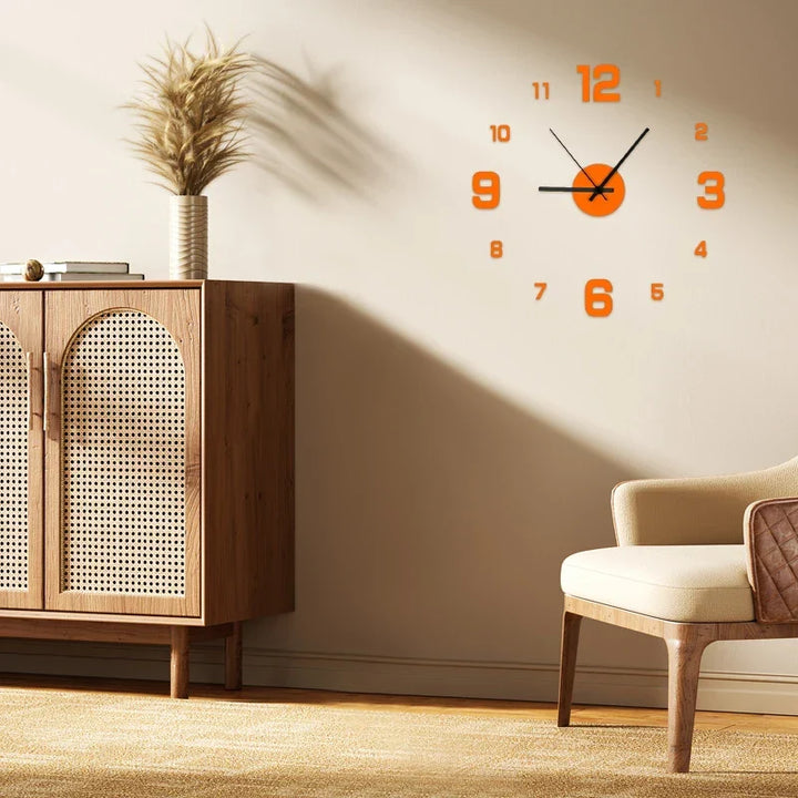 Akrylowy zegar ścienny DIY w nowoczesnym stylu. Personalizowany element dekoracji ściennej do każdego wnętrza.