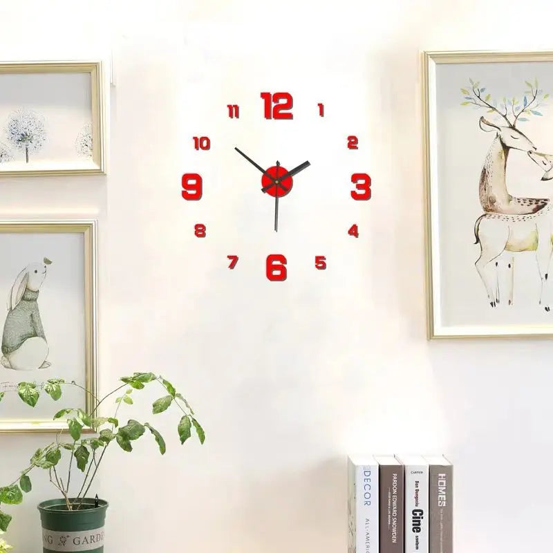 Personalizowany zegar ścienny DIY. Akrylowa dekoracja do montażu, stwórz swój styl i nowoczesne home decor.