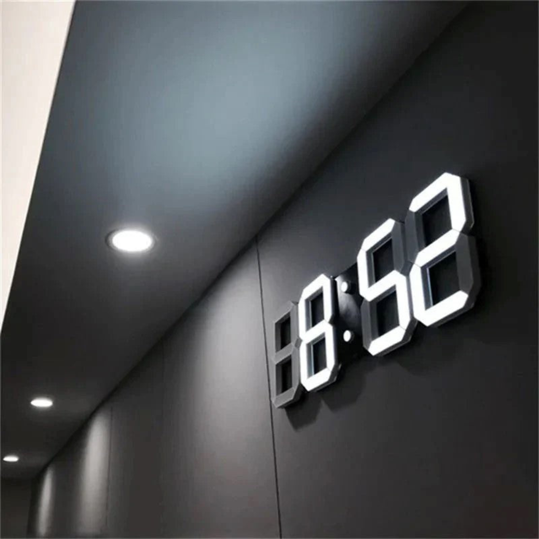 Designerski zegar ścienny LED 3D z akrylu, cyfrowy, nowoczesna dekoracja wnętrz.