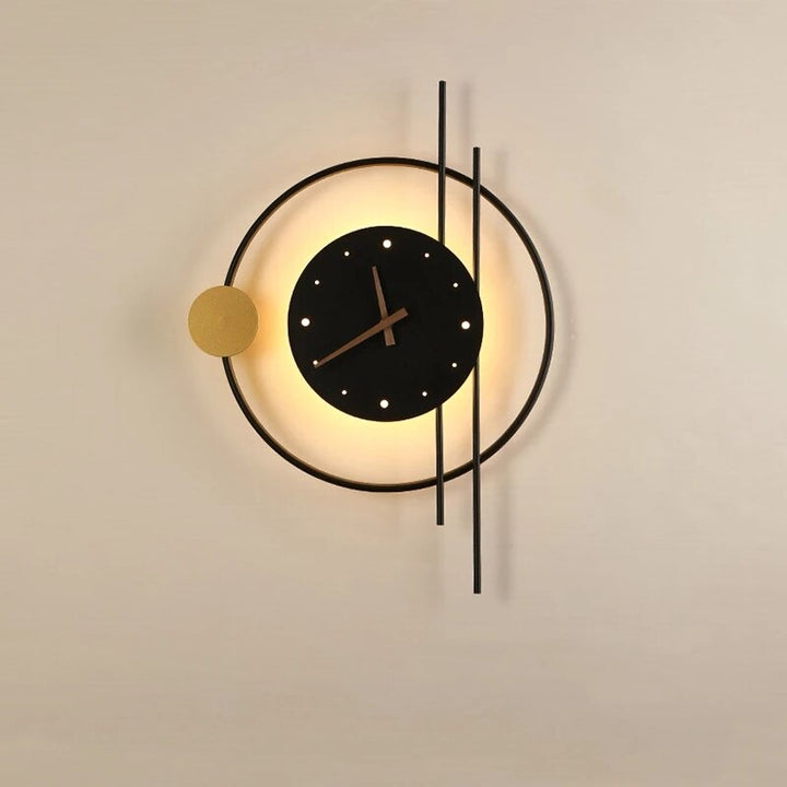 Zegar ścienny LED z unikalnym oświetleniem, nowoczesny design. Funkcjonalna i stylowa dekoracja do domu.