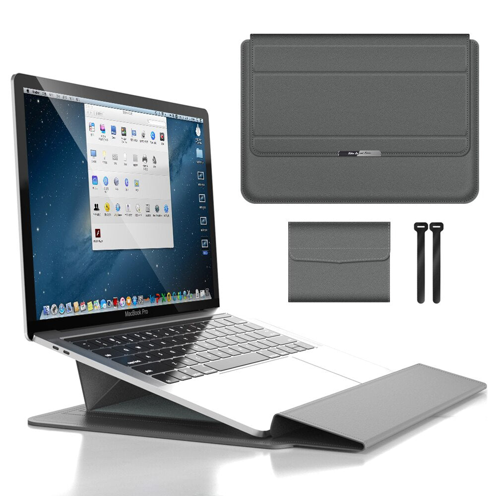Ergonomiczna podstawka do laptopa w formie pokrowca. Niezbędne akcesorium do pracy i nauki.