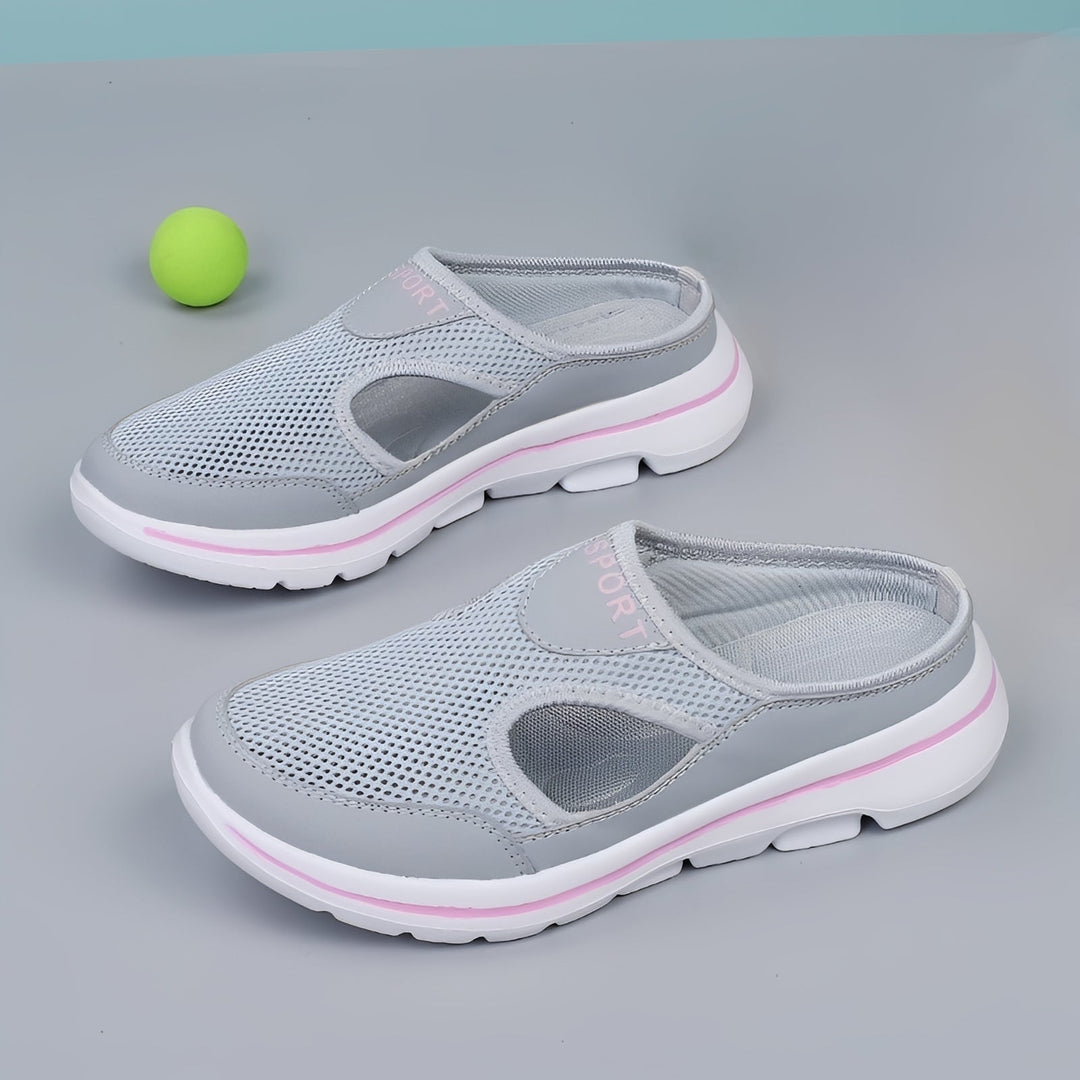 Oddychające, wygodne klapki damskie na lato, idealne jako buty domowe lub letnie obuwie codzienne.