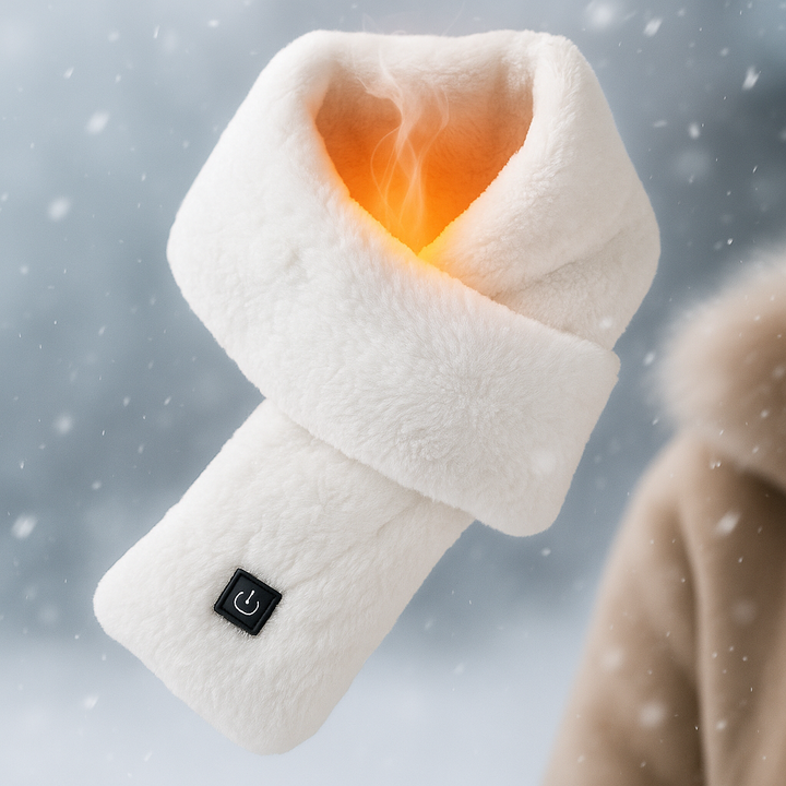 Komfortowy ogrzewany szalik polarowy USB uniseks, lekki i miękki, zapewniający ciepło przez wiele godzin.