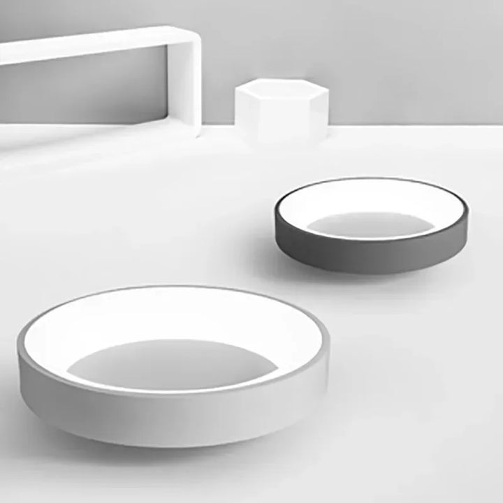 Lampa sufitowa LED okrągła. Minimalistyczny design w stylu skandynawskim, idealna do nowoczesnego wnętrza.