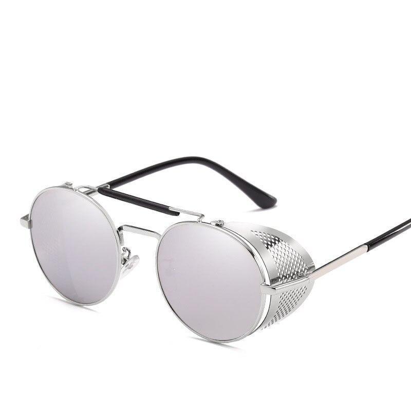 Modne okrągłe okulary przeciwsłoneczne retro uniseks. Dodaj stylu letnim stylizacjom. Akcesoria z ochroną UV.