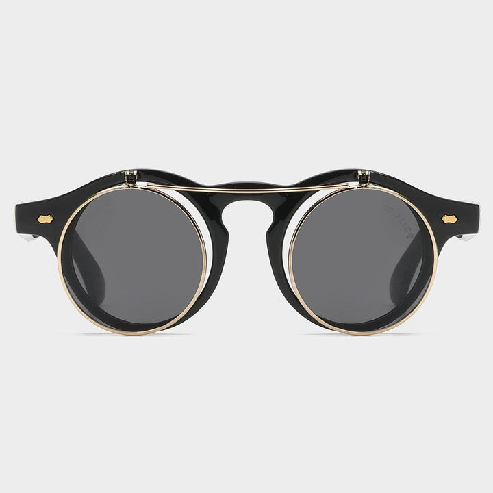 Komfortowe okulary unisex z podnoszonymi soczewkami, ochrona UV400.