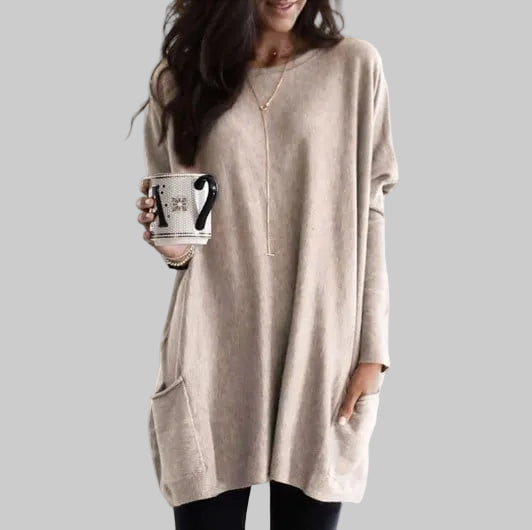 Klasyczna tunika damska oversize do eleganckich stylizacji