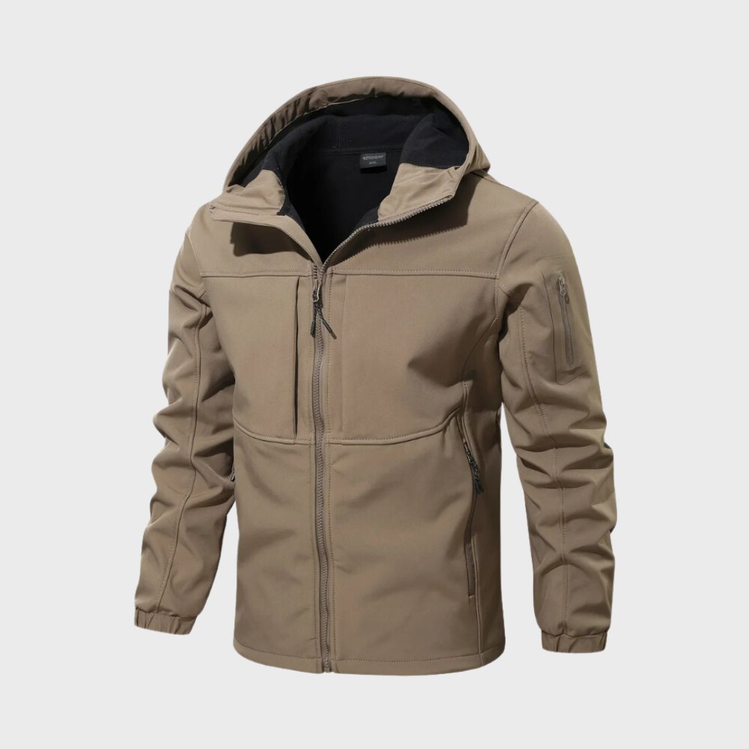 Męska kurtka softshell w kolorze khaki