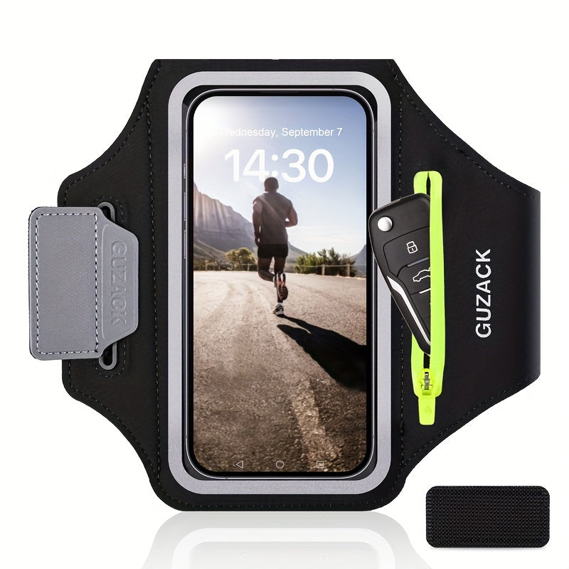 Wygodna opaska na ramię z uchwytem na telefon do sportu. Etui na smartfon, bieganie, siłownia.