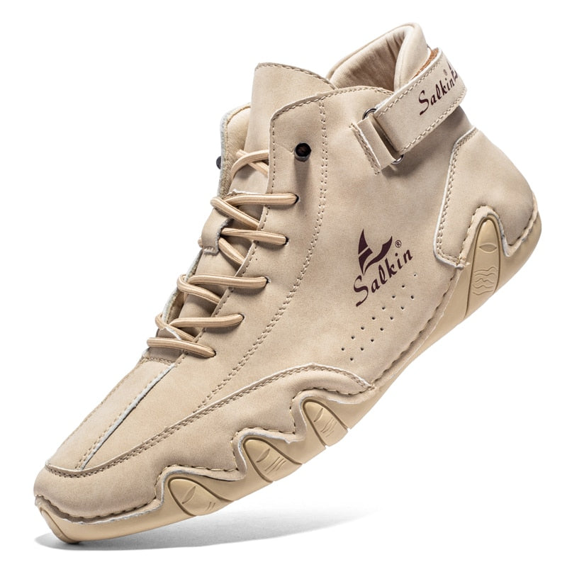 Skórzane sneakersy unisex Ethan pod kątem