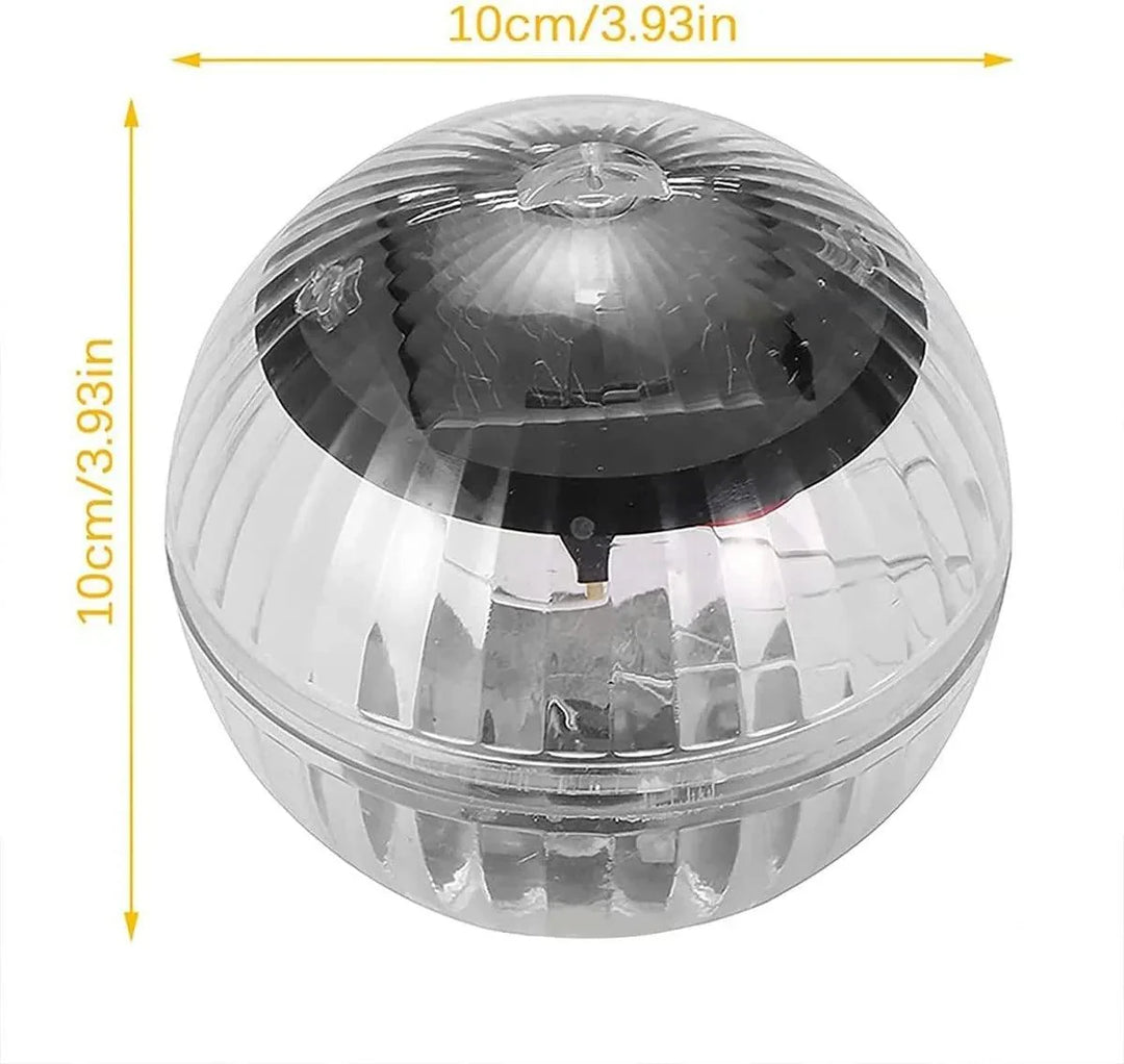 Ekologiczna, wodoodporna lampa solarna LED, pływająca w stawie, dekorująca ogród nastrojowym światłem.