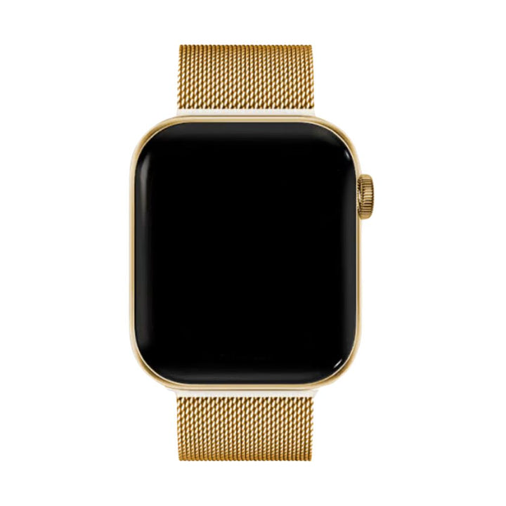 Ciemnoszary pasek Milanese do Apple Watch z gładkiego splotu stalowego