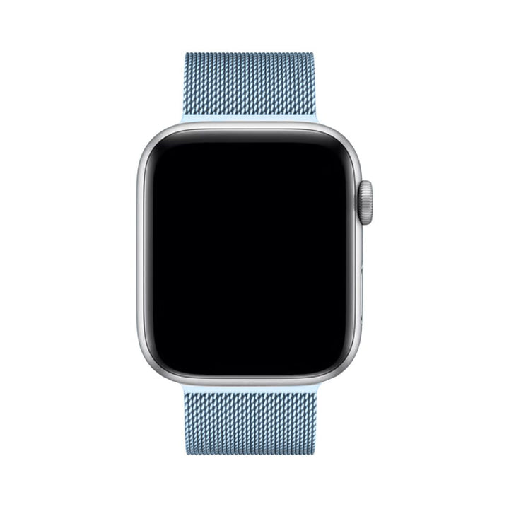 Różowozłota bransoleta mesh do Apple Watch z bezpiecznym zapięciem