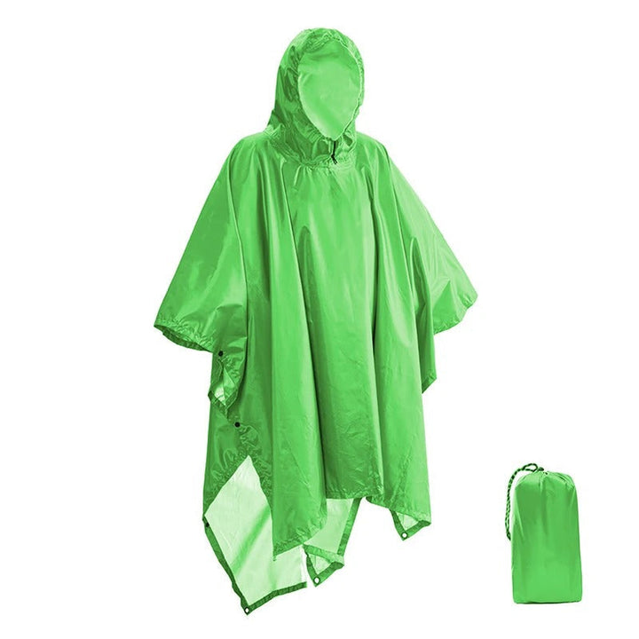 Stylowa peleryna przeciwdeszczowa uniseks z kapturem. Funkcjonalne poncho wodoodporne.
