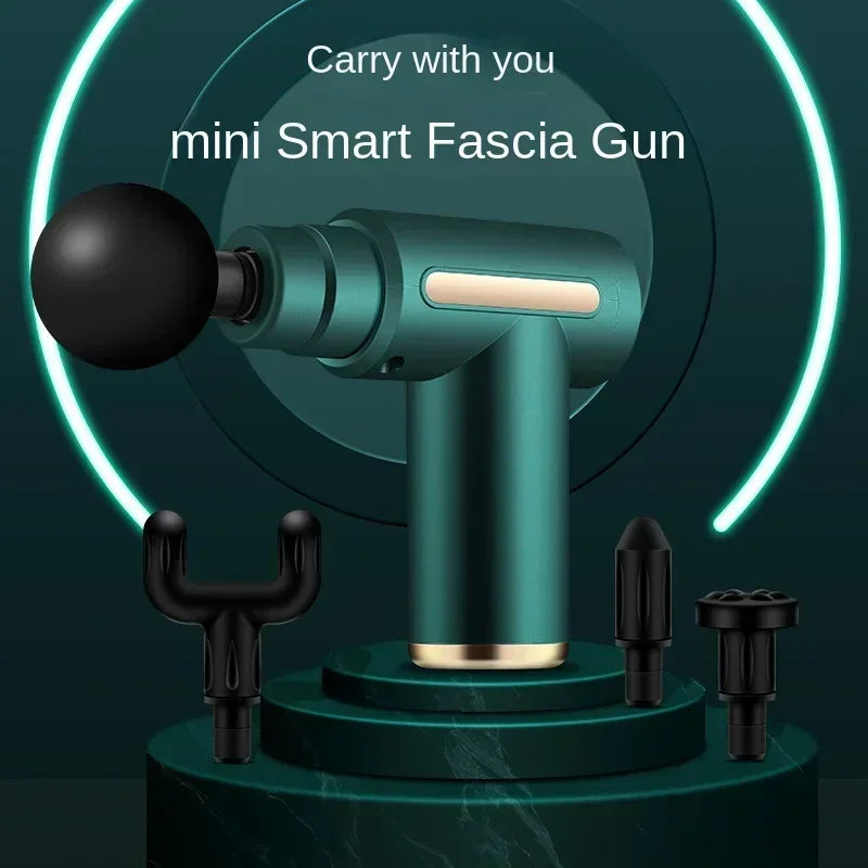 Przenośny pistolet do masażu USB. Kompaktowy masażer mięśni do terapii, głębokiego relaksu i wellness.