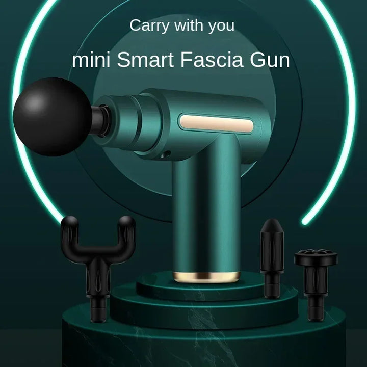 Przenośny pistolet do masażu USB. Kompaktowy masażer mięśni do terapii, głębokiego relaksu i wellness.