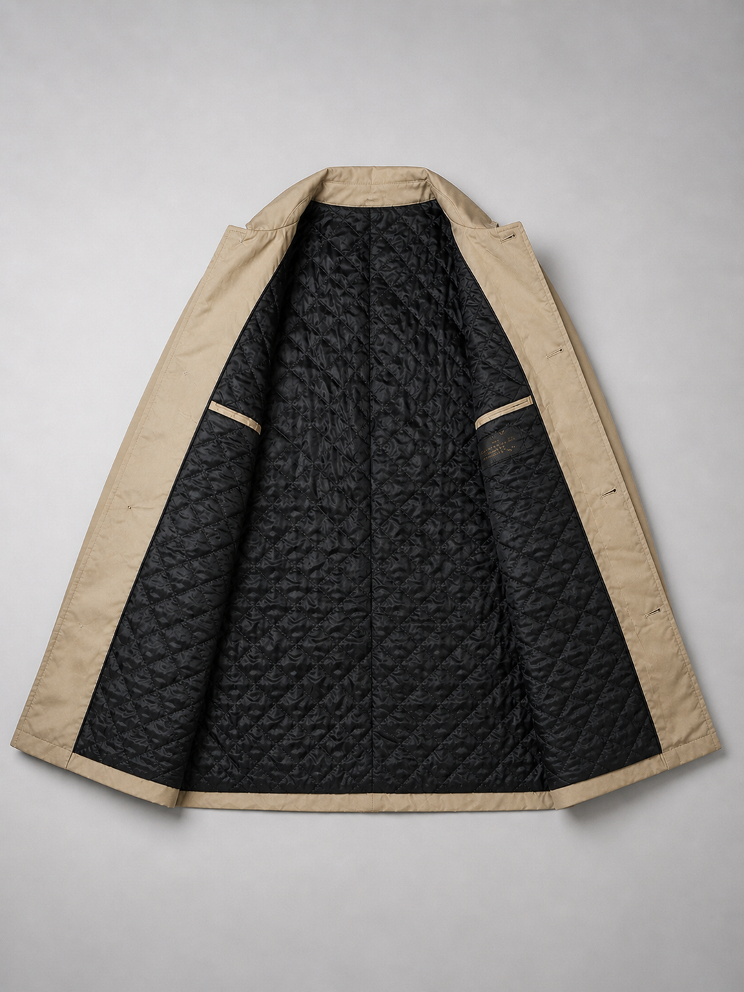 Męski elegancki płaszcz klasyczny przedłużony w stylizacji smart casual na jesień i zimę