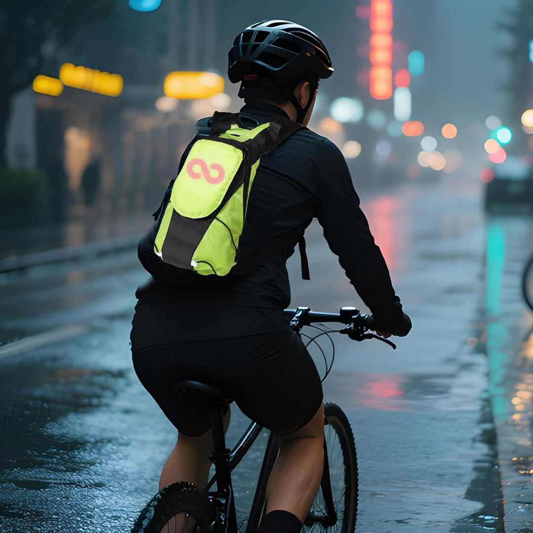 Uniwersalny plecak LED, do motocykla, roweru i aktywności outdoorowych.