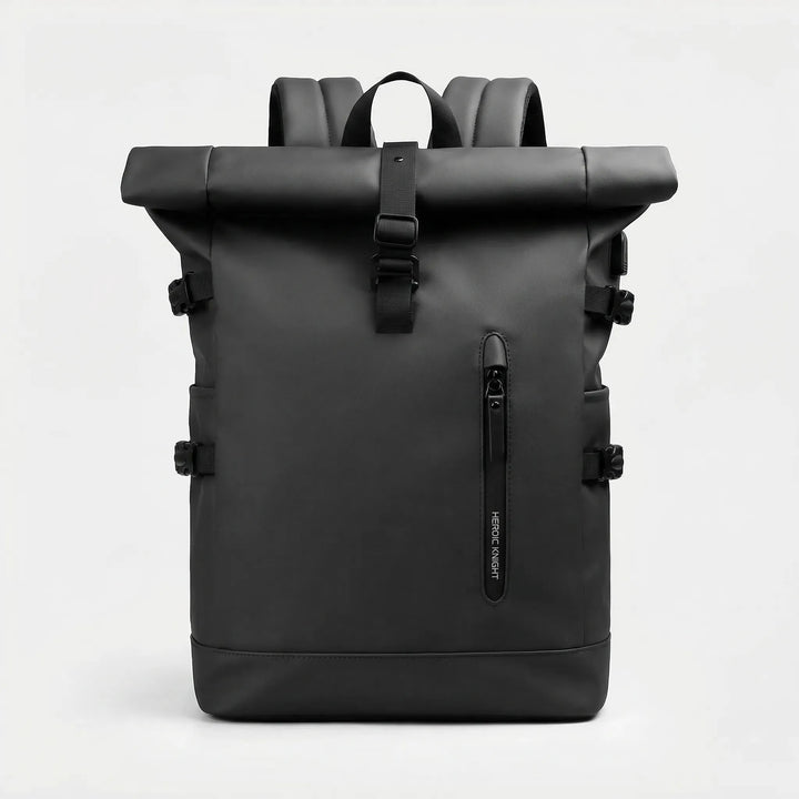 Stylowy plecak roll-top męski/damski z USB, na laptopa. Idealny na wycieczkę, do pracy.