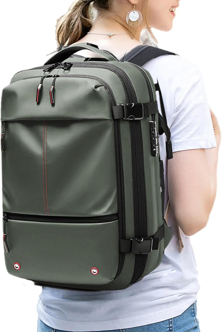 Plecak podróżny unisex 60L, wodoodporny, z kompresją i miejscem na laptopa, idealny na wyjazdy.