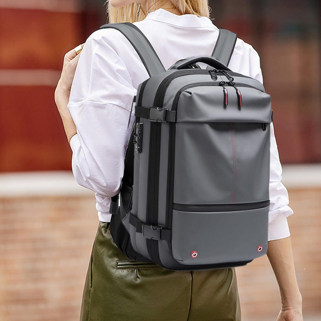 Plecak biznesowy 60L na laptopa, rozszerzalny, wodoodporny, wygodny w podróży służbowej, unisex.
