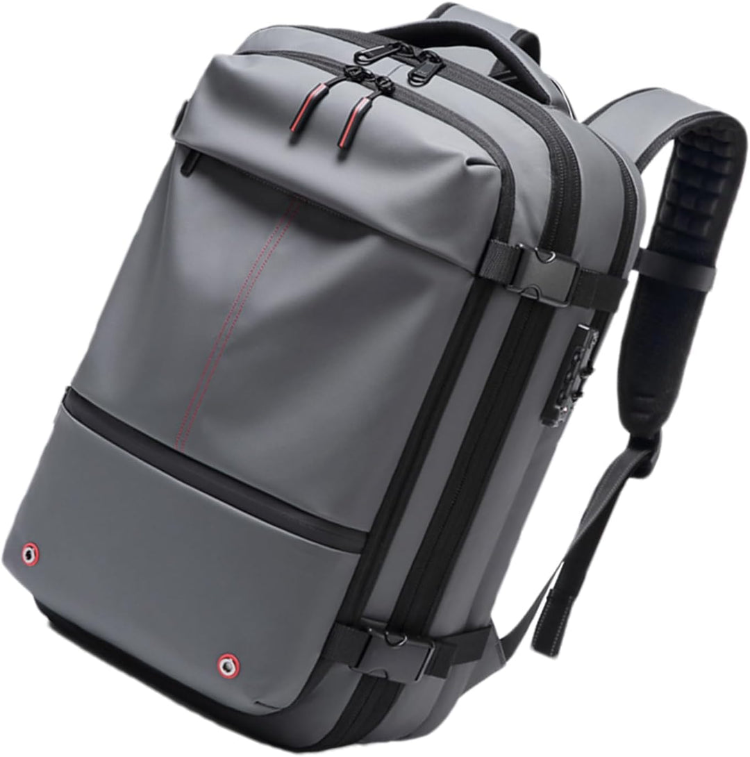 Rozszerzony plecak podróżny 60L, maksymalna pojemność, wodoodporny, z miejscem na laptopa, unisex.