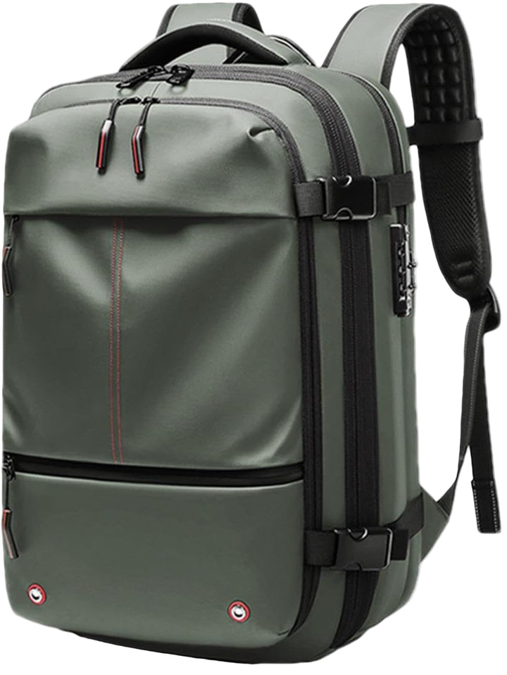 Wytrzymały, wodoodporny plecak podróżny unisex 60L, kompresyjny, z bezpieczną przegrodą na laptopa.