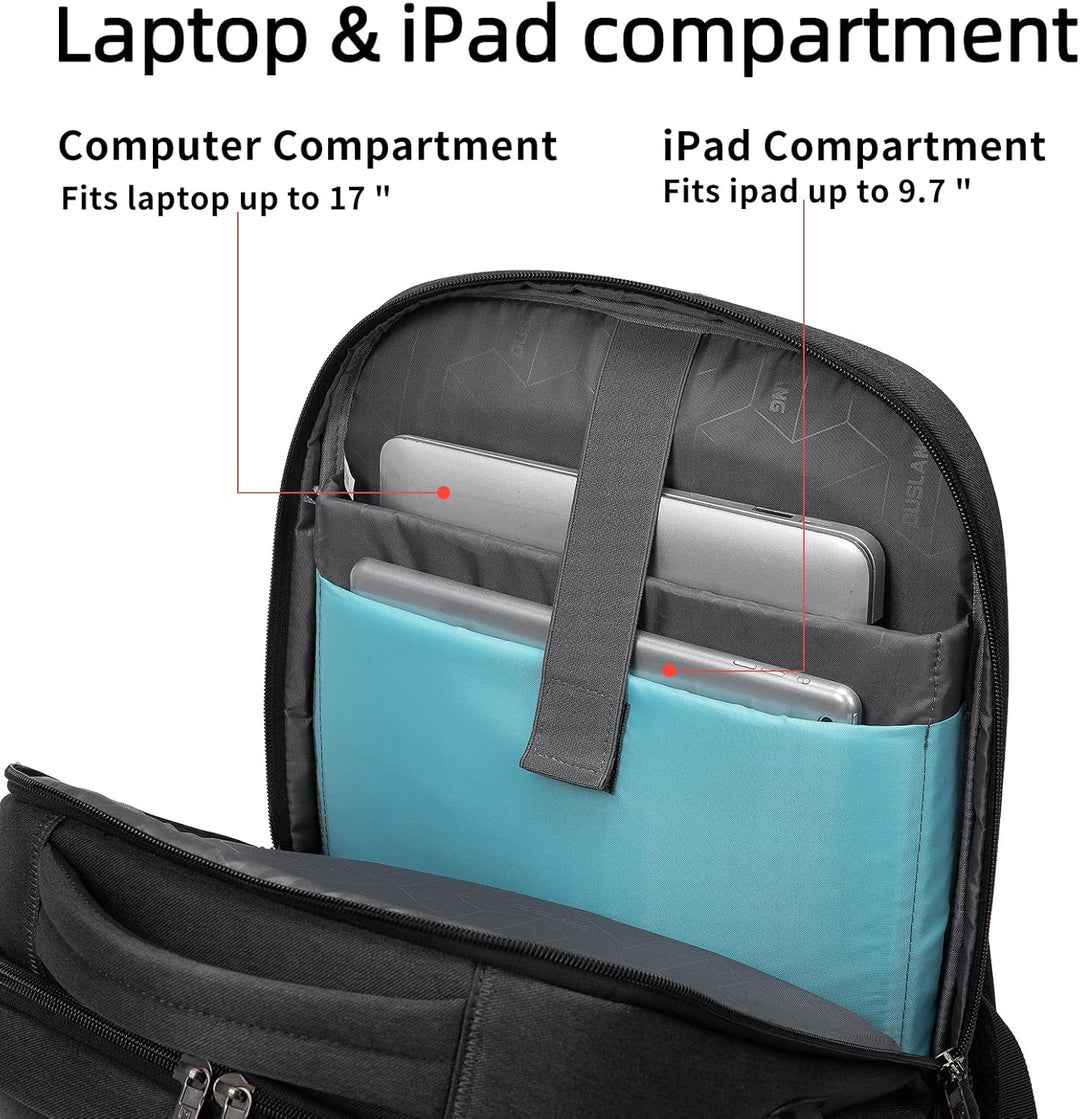 Antykradzieżowy plecak na laptopa 15.6 cala, z ładowaniem USB, idealny w podróży.