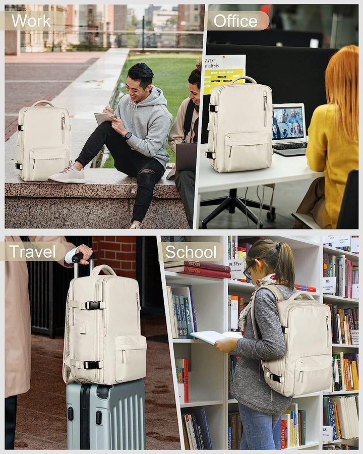Plecak z oddzielną przegrodą na buty, wodoodporny, z portem USB, na laptopa 14", idealny na siłownię/podróż.