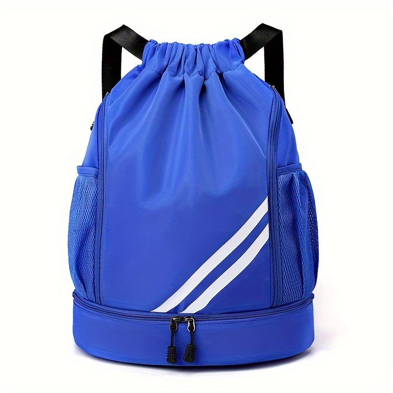 Modny plecak sportowy unisex ze ściągaczem. Pojemny, na siłownię, outdoor i podróże. Komfortowy podczas aktywności.