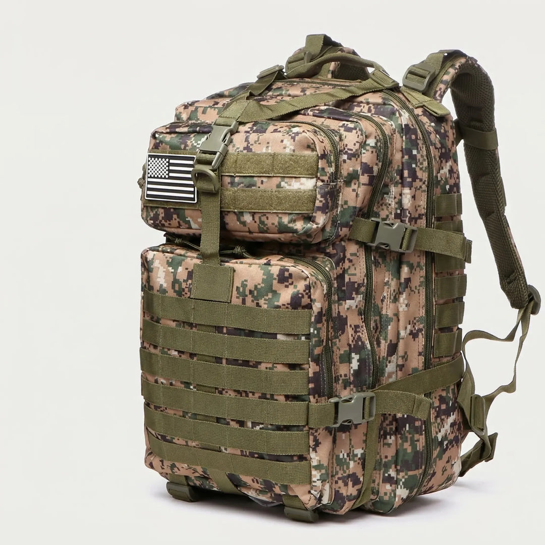Plecak taktyczny turystyczny, wodoodporny, z systemem MOLLE, na wędrówki, trekking i survival.