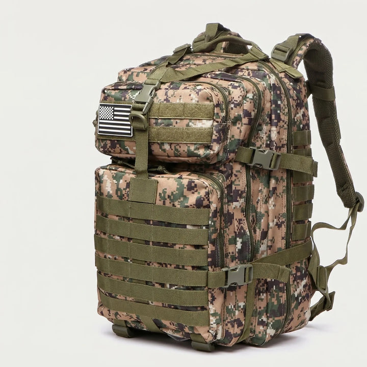 Plecak taktyczny turystyczny, wodoodporny, z systemem MOLLE, na wędrówki, trekking i survival.