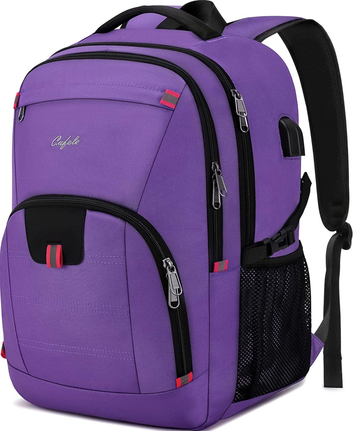 Plecak z dobrą organizacją, na laptopa, wodoodporny, z portem USB i ukrytymi zamkami.